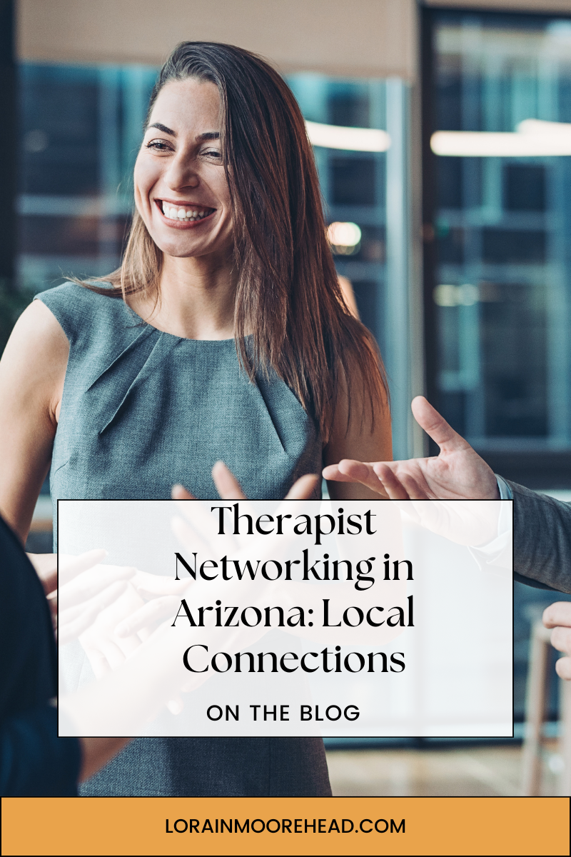 Therapists networking in Arizona during an in-person event, building professional connections.